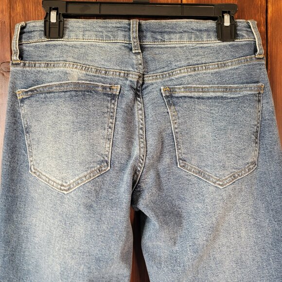 Oliver Logan Jeans Women 27 Medium Wash Vintage Button Fly Stretch Denim Pants - Picture 6 of 9